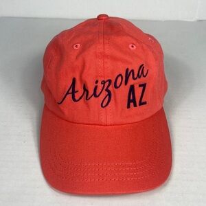 Arizona AZ 100% Cotton Adult S/M L72009 Red Pink Baseball Hat
